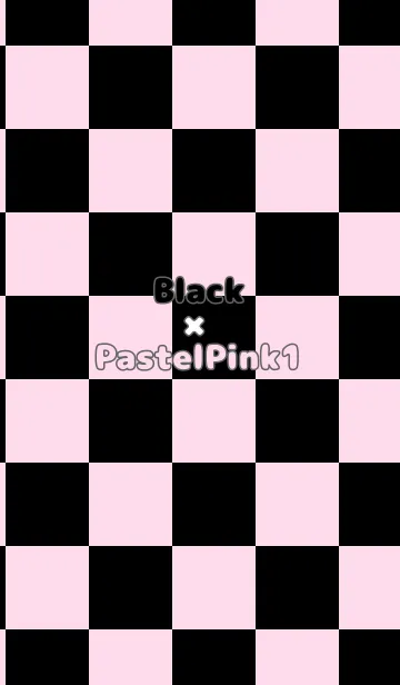 [LINE着せ替え] ブラック■パステルピンク1.TKCの画像1