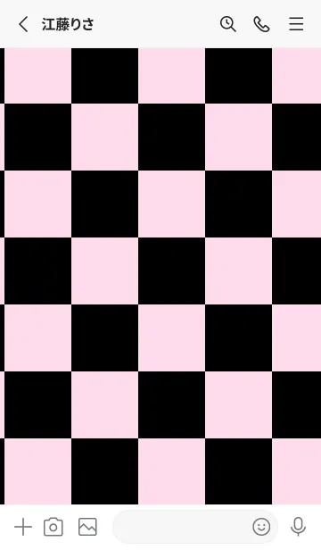 [LINE着せ替え] ブラック■パステルピンク1.TKCの画像2