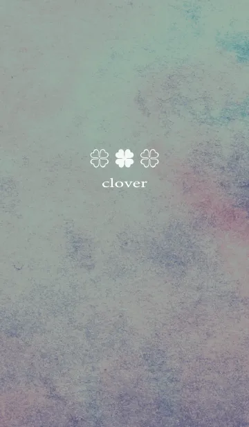 [LINE着せ替え] カーキ : 優しい水彩とクローバーの画像1