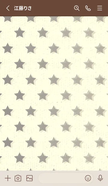 [LINE着せ替え] 星のドッドきせかえ スチールグレイの画像2