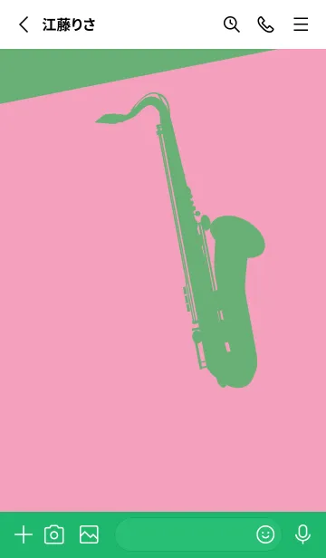 [LINE着せ替え] Saxophone CLR フクシャピンクの画像2