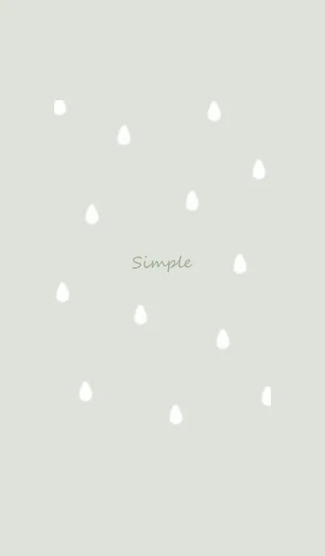 [LINE着せ替え] drop simple♡green07_1の画像1