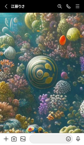 [LINE着せ替え] 熱帯魚の夢#FP018。の画像2