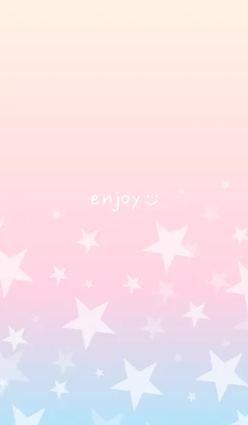 [LINE着せ替え] グラデーション 星柄29の画像1