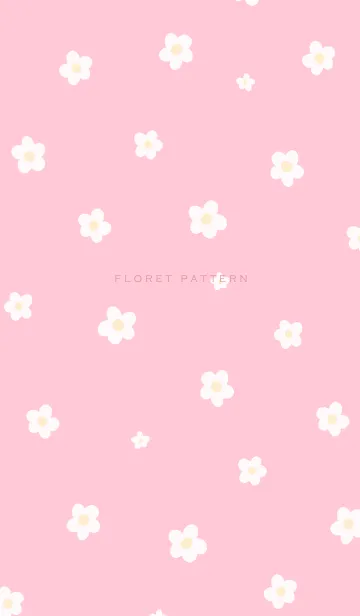 [LINE着せ替え] Floret Pattern - 06-04 ピンク Ver.aの画像1