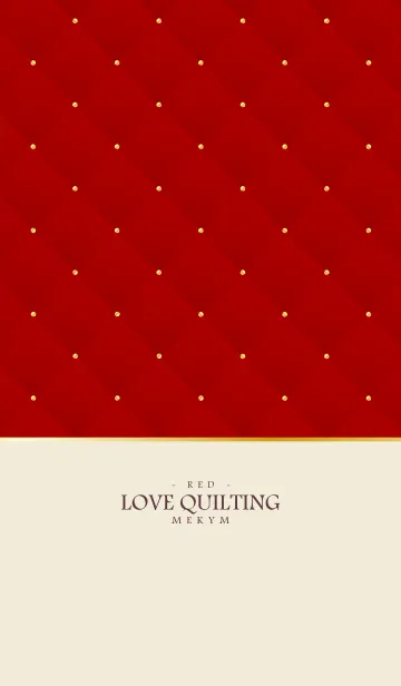 [LINE着せ替え] LOVE QUILTING - RED 6の画像1