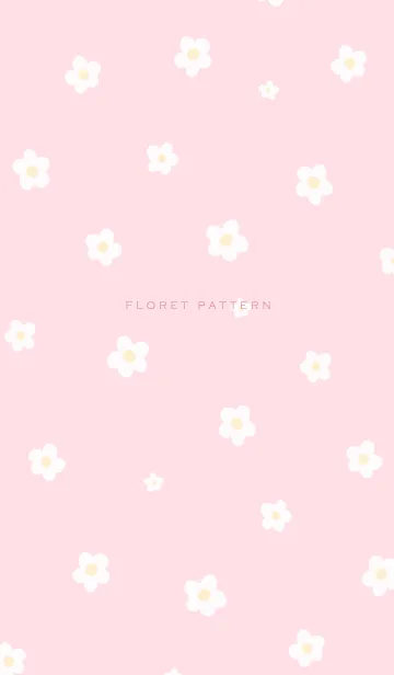 [LINE着せ替え] Floret Pattern - 06-04 ピンク Ver.iの画像1