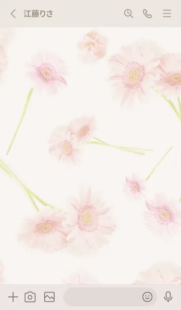 [LINE着せ替え] 優しい幸せに包まれるガーベラの花・2の画像2