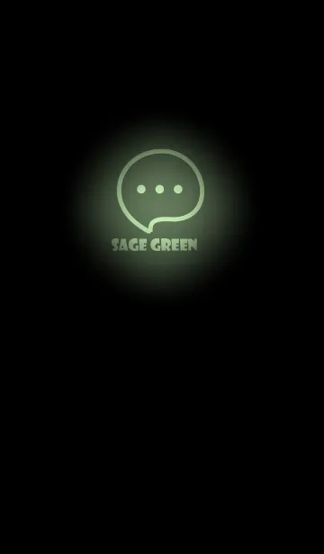 [LINE着せ替え] Sage Green Neon Theme V4 (JP)の画像1