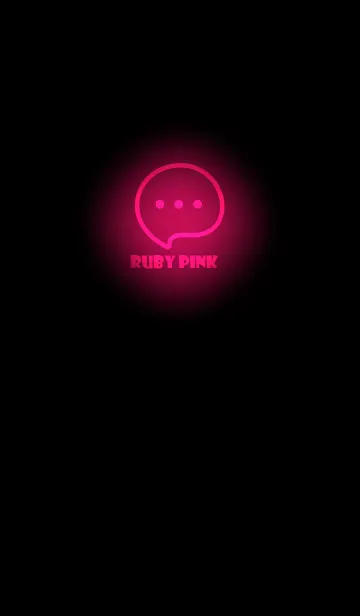 [LINE着せ替え] Ruby Pink Neon Theme V4 (JP)の画像1