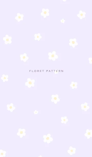 [LINE着せ替え] Floret Pattern - 07-04 パープルの画像1