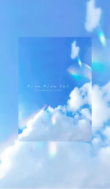 [LINE着せ替え] ブルーブルースカイ27／ナチュラルスタイルの画像1