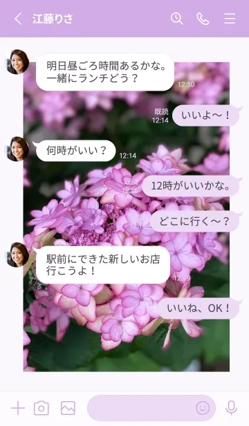 [LINE着せ替え] 紫陽花〜日本の風景の画像3
