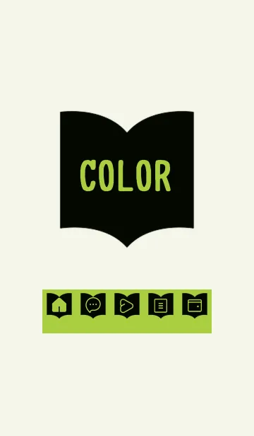 [LINE着せ替え] green color Q53の画像1