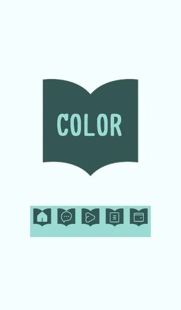 [LINE着せ替え] green color Q58の画像1