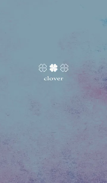 [LINE着せ替え] ベージュと青 : 優しい水彩とクローバーの画像1
