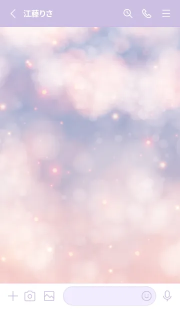 [LINE着せ替え] Fluffy Clouds PURPLE SKY.MEKYM 31の画像2