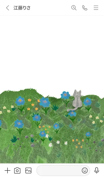 [LINE着せ替え] 油絵アート【garden paint 484】の画像2