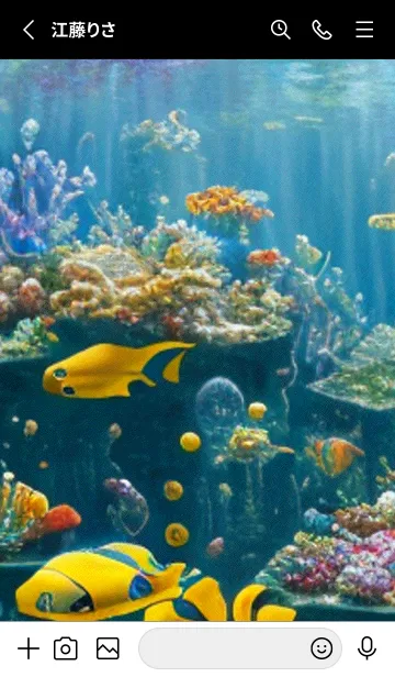 [LINE着せ替え] 熱帯魚の夢#FP030。の画像2