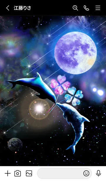 [LINE着せ替え] Space Dolphin15の画像2