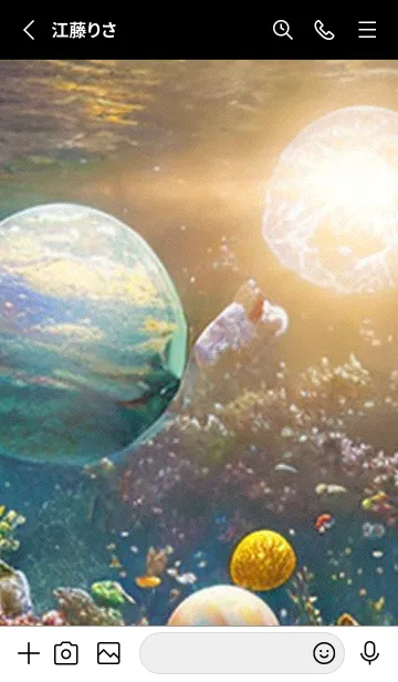 [LINE着せ替え] 熱帯魚の夢#FP028。の画像2