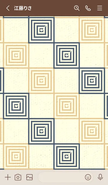 [LINE着せ替え] 和音 市松模様 音符  スマルトの画像2