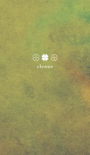 [LINE着せ替え] 黄色 : 優しい水彩とクローバーの画像1