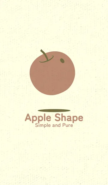 [LINE着せ替え] りんご型のきせかえ 海松色の画像1