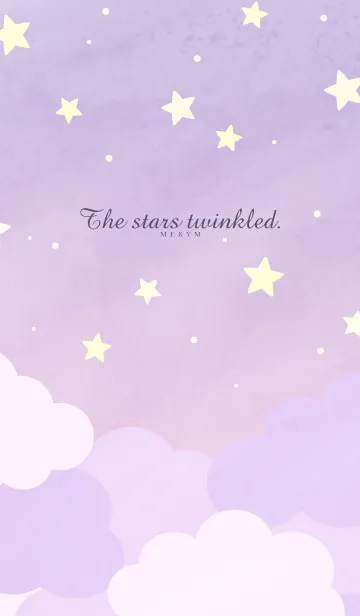 [LINE着せ替え] The stars twinkled-PURPLE 23の画像1