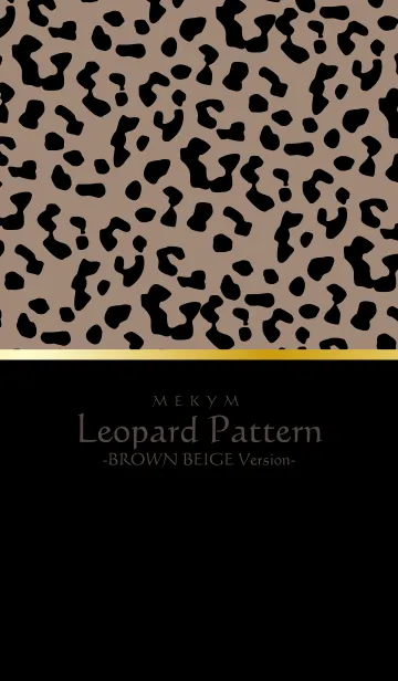[LINE着せ替え] Leopard Pattern - BROWN BEIGE 15の画像1