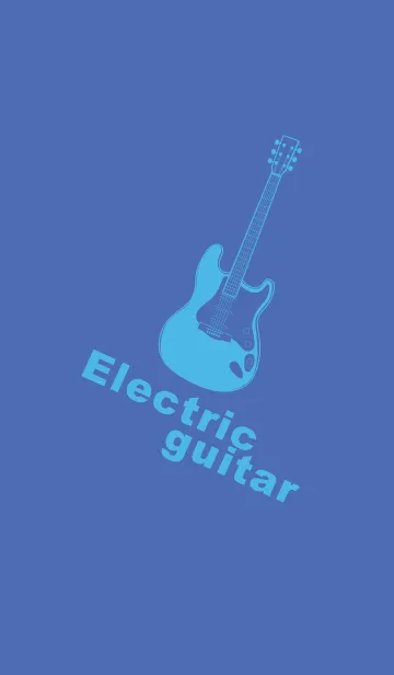 [LINE着せ替え] ELECTRIC GUITAR CLR 群青色の画像1