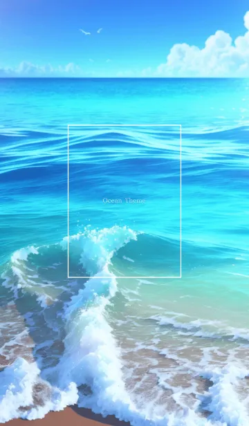 [LINE着せ替え] Ocean Theme - 001 WHの画像1