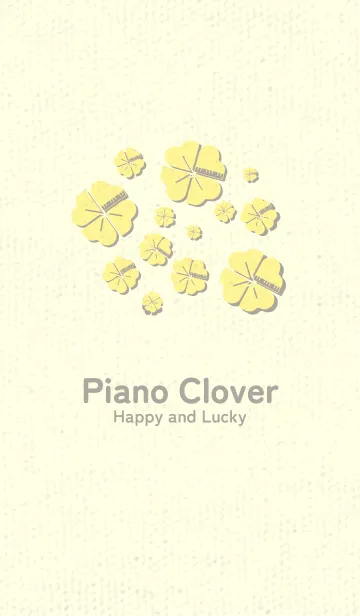 [LINE着せ替え] Piano clover ライムライトの画像1