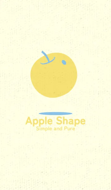 [LINE着せ替え] りんご型のきせかえ 勿忘草色の画像1