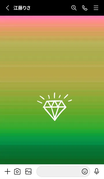 [LINE着せ替え] グラデーション ダイアモンド  260の画像2
