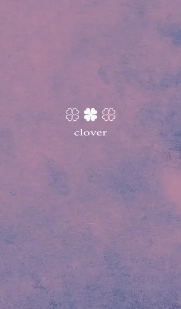 [LINE着せ替え] 黒とピンク : 優しい水彩とクローバーの画像1