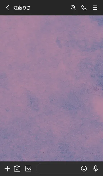 [LINE着せ替え] 黒とピンク : 優しい水彩とクローバーの画像2