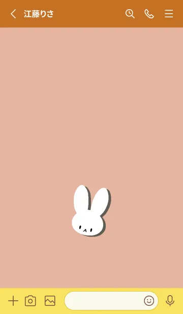 [LINE着せ替え] ホワイト ラビット 146の画像2