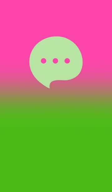 [LINE着せ替え] Kelly Green & Fuchsia Pink V5 (JP)の画像1