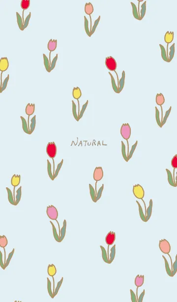 [LINE着せ替え] チューリップ たくさんの画像1