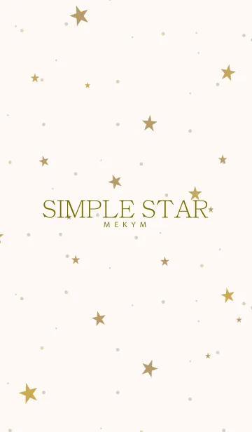 [LINE着せ替え] SIMPLE STAR NATURAL YELLOW.MEKYM 22の画像1