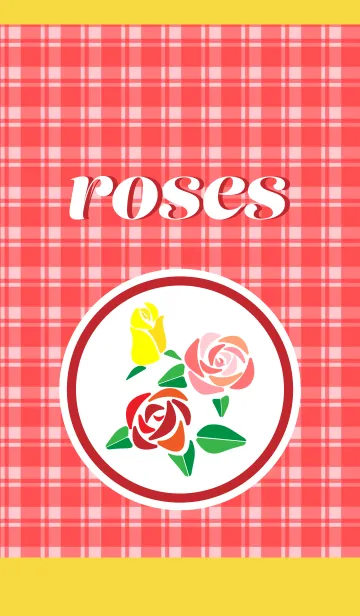 [LINE着せ替え] 3色の薔薇 黄色の画像1