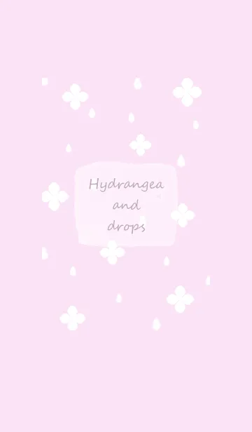 [LINE着せ替え] 紫陽花と雫♡pinkpurple12_1の画像1