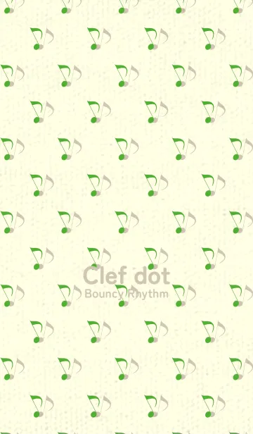 [LINE着せ替え] Clef dot パラキートグリーンの画像1