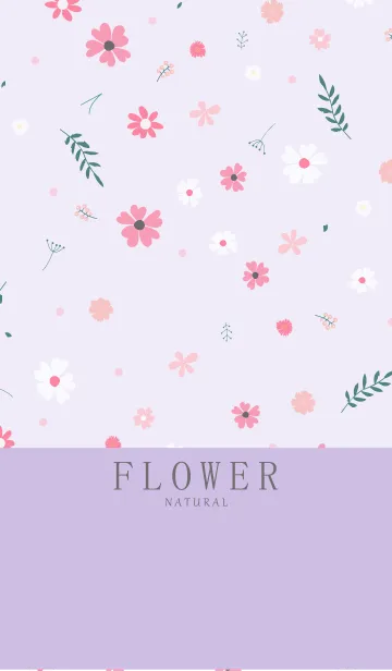 [LINE着せ替え] FLOWER PURPLE -NATURAL-の画像1