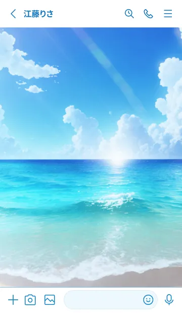 [LINE着せ替え] Ocean Theme - 003 WHの画像2