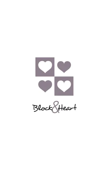 [LINE着せ替え] ブロック＆ハート 26の画像1