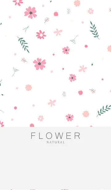 [LINE着せ替え] FLOWER WHITE -NATURAL-の画像1