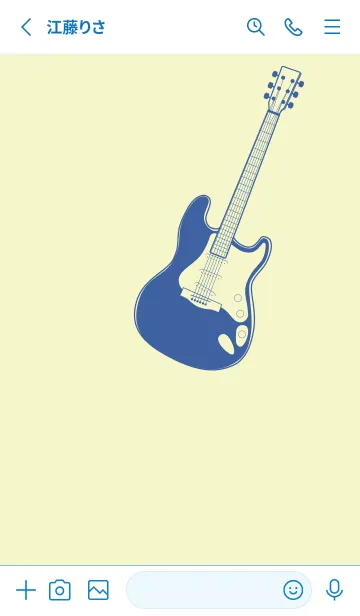 [LINE着せ替え] ELECTRIC GUITAR CLR エッグシェルの画像2