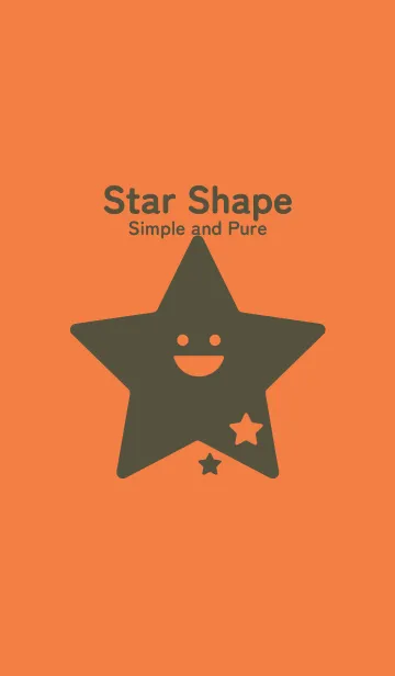 [LINE着せ替え] 星型の着せかえ タンジェリンオレンジの画像1